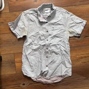 Peau De Loup Short Sleeve Button Down (Size 4)